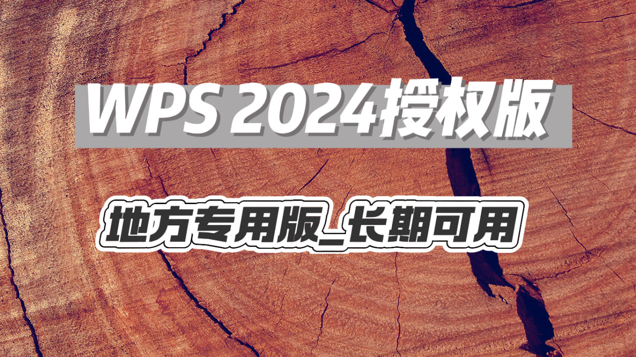 WPS2024正版授权_地方专用版，长期可用~